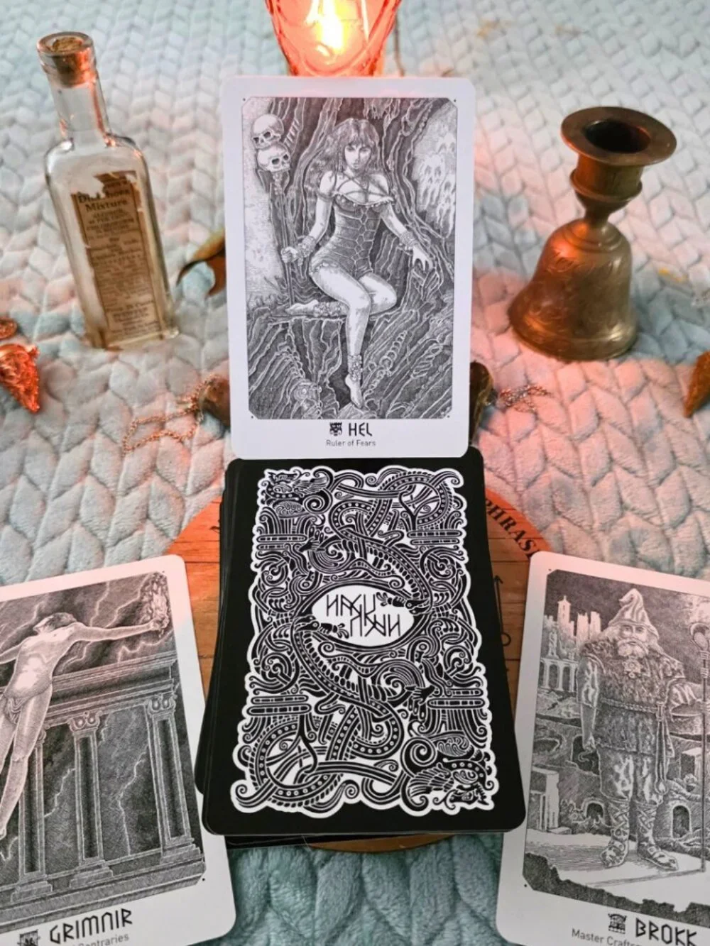 Yggdrasil Norse Divination Cards Deck, Haukur Halldorsson, Viking Tarot, Norse M